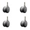 Service Caster 3'' Gray Heavy Duty Floor Safe Twin Wheel Caster 1/2'' Threaded Stem , 4PK SCC-TS02S75-TPR-GRY-121315-4 - alternate 1